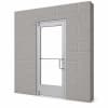 Exterior Commercial Glass Storefront Door For Block Wall, With Entrance Trim Package, (3670) 42 in. x 84 in. Right Hand, Clear Anodized Finish - Image 1 of 0