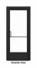 Commercial Aluminum Storefront Glass Door and Frame For Exterior Block Wall, 42" x 96" Left Hand, 1" Low E Glass Pre-Installed, Entrance Hardware Package, Dark Bronze Anodized - Image 3 of 0