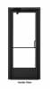 Commercial Aluminum Storefront Glass Door and Frame For Exterior Block Wall, 42" x 96" Left Hand, 1" Low E Glass Pre-Installed, Entrance Hardware Package, Dark Bronze Anodized - Image 4 of 0