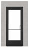 Commercial Aluminum Storefront Glass Door and Frame For Exterior Block Wall, 42" x 96" Right Hand, 1" Low E Glass Pre-Installed, Entrance Hardware Package, Dark Bronze Anodized - Image 2 of 0