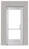 Commercial Aluminum Storefront Glass Door and Frame For Exterior Block Wall, 48" x 84" Right Hand, 1" Low E Glass Pre-Installed, Entrance Hardware Package, Clear Anodized - Image 2 of 0