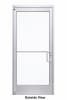 Exterior Commercial Glass Storefront Door For Steel Stud Wall, With Entrance Trim Package, (3668) 42 in. x 80 in. Right Hand, Clear Anodized Finish - Image 4 of 0