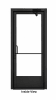 Commercial Aluminum Storefront Glass Door and Frame For Exterior Steel Stud Wall, 42" x 96" Right Hand, 1" Low E Glass Pre-Installed, Entrance Hardware Package, Dark Bronze Anodized - Image 4 of 0