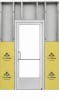 Commercial Aluminum Storefront Glass Door and Frame For Exterior Steel Stud Wall, 48" x 80" Left Hand, 1" Low E Glass Pre-Installed, Entrance Hardware Package, Clear Anodized - Image 2 of 0