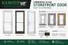 Exterior Commercial Glass Storefront Door For Wood Stud Wall, With Entrance Trim Package, (3668) 42 in. x 80 in. Right Hand, Dark Bronze Anodized Finish - Image 6 of 0