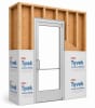 Commercial Aluminum Storefront Glass Door and Frame For Exterior Wood Stud Wall, 48" x 80" Left Hand, 1" Low E Glass Pre-Installed, Entrance Hardware Package, Clear Anodized - Image 1 of 0