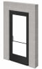 Commercial Aluminum Storefront Glass Door and Frame For Interior Block Wall, 48" x 80" Left Hand, 1/4" Tempered Glass Pre-Installed, Entrance Hardware Package, Dark Bronze Anodized - Image 1 of 0