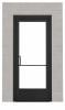 Commercial Aluminum Storefront Glass Door and Frame For Interior Block Wall, 48" x 80" Left Hand, 1/4" Tempered Glass Pre-Installed, Entrance Hardware Package, Dark Bronze Anodized - Image 2 of 0