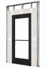Interior Commercial Glass Door For Steel Stud Wall With Drywall (Butt Installation), With Office Trim Package, (3070) 36 in. x 84 in. Left Hand, Dark Bronze Anodized Finish - Image 1 of 0