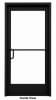 Interior Commercial Glass Door For Steel Stud Wall With Drywall (Butt Installation), With Office Trim Package, (3668) 42 in. x 80 in. Right Hand, Dark Bronze Anodized Finish - Image 5 of 0