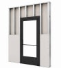 Commercial Aluminum Storefront Glass Door and Frame For Interior Steel Stud Wall With Drywall On Both Sides (Butt Installation), 42" x 96" Left Hand, 1/4" Tempered Glass Pre-Installed, Entrance Hardware Package, Dark Bronze Anodized - Image 1 of 0
