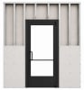 Commercial Aluminum Storefront Glass Door and Frame For Interior Steel Stud Wall With Drywall On Both Sides (Butt Installation), 42" x 96" Left Hand, 1/4" Tempered Glass Pre-Installed, Entrance Hardware Package, Dark Bronze Anodized - Image 2 of 0