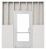 Commercial Aluminum Storefront Glass Door and Frame For Interior Steel Stud Wall With Drywall On Both Sides (Butt Installation), 48" x 84" Right Hand, 1/4" Tempered Glass Pre-Installed, Entrance Hardware Package, Clear Anodized - Image 2 of 0