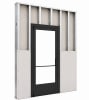Commercial Aluminum Storefront Glass Door and Frame For Interior Steel Stud Wall With Drywall On Both Sides (Butt Installation), 48" x 84" Right Hand, 1/4" Tempered Glass Pre-Installed, Entrance Hardware Package, Dark Bronze Anodized - Image 1 of 0