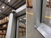 36" x 80" Pre-Hung Pre-Glazed Commercial Storefront Glass Door - RH - Interior Metal Stud & Drywall - Clear Anodized - Image 2 of 0