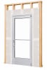 Interior Commercial Glass Storefront Door For Wood Stud Wall With Drywall (Butt Installation), With Entrance Trim Package, (3068) 36 in. x 80 in. Left Hand, Clear Anodized Finish - Image 1 of 0