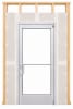 Interior Commercial Glass Storefront Door For Wood Stud Wall With Drywall (Butt Installation), With Entrance Trim Package, (3068) 36 in. x 80 in. Left Hand, Clear Anodized Finish - Image 2 of 0
