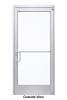 Interior Commercial Glass Storefront Door For Wood Stud Wall With Drywall (Butt Installation), With Entrance Trim Package, (3070) 36 in. x 84 in. Left Hand, Clear Anodized Finish - Image 3 of 0