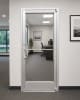 Interior Commercial Glass Storefront Door For Wood Stud Wall With Drywall (Butt Installation), With Entrance Trim Package, (3070) 36 in. x 84 in. Left Hand, Clear Anodized Finish - Image 6 of 0
