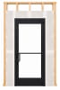 Interior Commercial Glass Door For Wood Stud Wall With Drywall (Butt Installation), With Office Trim Package, (3070) 36 in. x 84 in. Left Hand, Dark Bronze Anodized Finish - Image 2 of 0