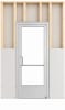 Commercial Aluminum Storefront Glass Door and Frame For Interior Wood Stud Wall With Drywall On Both Sides (Butt Installation), 48" x 96" Left Hand, 1/4" Tempered Glass Pre-Installed, Entrance Hardware Package, Clear Anodized - Image 2 of 0