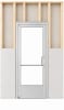 Commercial Aluminum Storefront Glass Door and Frame For Interior Wood Stud Wall With Drywall On Both Sides (Butt Installation), 48" x 96" Right Hand, 1/4" Tempered Glass Pre-Installed, Entrance Hardware Package, Clear Anodized - Image 2 of 0