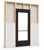 Commercial Aluminum Storefront Glass Door and Frame For Interior Wood Stud Wall With Drywall On Both Sides (Butt Installation), 48" x 96" Right Hand, 1/4" Tempered Glass Pre-Installed, Entrance Hardware Package, Dark Bronze Anodized - Image 1 of 0
