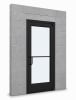 Medium Stile Commercial Aluminum Storefront Door and Frame, Moderate to Heavy Traffic, Exterior Block Wall, 36" x 80" Left Hand, 1" Low-E Glass, Dark Bronze Anodized - Image 1 of 0