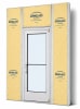Medium Stile Commercial Aluminum Storefront Door and Frame, Moderate to Heavy Traffic, Exterior Steel Stud Wall, 36" x 80" Left Hand, 1" Low-E Glass, Clear Anodized - Image 1 of 0