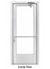 Medium Stile Commercial Aluminum Storefront Door and Frame, Moderate to Heavy Traffic, Exterior Steel Stud Wall, 36" x 80" Right Hand, 1" Low-E Glass, Clear Anodized - Image 4 of 0