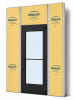 Medium Stile Commercial Aluminum Storefront Door and Frame, Moderate to Heavy Traffic, Exterior Steel Stud Wall, 42" x 96" Left Hand, 1" Low-E Glass, Dark Bronze Anodized - Image 1 of 0