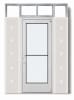 Medium Stile Commercial Aluminum Storefront Door and Frame, Moderate to Heavy Traffic, Interior Steel Stud Wall With Drywall On Each Side (Butt Installation), 36" x 84" Left Hand, 1/4" Tempered Glass, Clear Anodized - Image 2 of 0