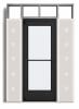 Medium Stile Commercial Aluminum Storefront Door and Frame, Moderate to Heavy Traffic, Interior Steel Stud Wall With Drywall On Each Side (Butt Installation), 42" x 84" Right Hand, 1/4" Tempered Glass, Dark Bronze Anodized - Image 2 of 0