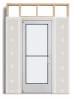Medium Stile Commercial Aluminum Storefront Door and Frame, Moderate to Heavy Traffic, Interior Wood Stud Wall With Drywall On Each Side (Butt Installation), 42" x 84" Right Hand, 1/4" Tempered Glass, Clear Anodized - Image 2 of 0