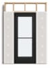 Medium Stile Commercial Aluminum Storefront Door and Frame, Moderate to Heavy Traffic, Interior Wood Stud Wall With Drywall On Each Side (Butt Installation), 42" x 84" Right Hand, 1/4" Tempered Glass, Dark Bronze Anodized - Image 2 of 0