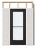 Medium Stile Commercial Aluminum Storefront Door and Frame, Moderate to Heavy Traffic, Interior Wood Stud Wall With Drywall On Each Side (Butt Installation), 48" x 96" Left Hand, 1/4" Tempered Glass, Dark Bronze Anodized - Image 2 of 0