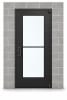 Wide Stile Commercial Aluminum Storefront Door and Frame, High Traffic & Abuse, Exterior Block Wall, 36" x 84" Left Hand, 1" Low-E Glass, Dark Bronze Anodized - Image 1 of 0