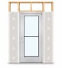 Wide Stile Commercial Aluminum Storefront Door and Frame, High Traffic & Abuse, Exterior Wood Stud Wall, 42" x 96" Left Hand, 1" Low-E Glass, Clear Anodized - Image 1 of 0