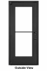 Wide Stile Commercial Aluminum Storefront Door and Frame, High Traffic & Abuse, Interior Block Wall, 36" x 84" Right Hand, 1" Low-E Glass, Dark Bronze Anodized - Image 2 of 0