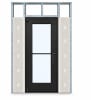 Wide Stile Commercial Aluminum Storefront Door and Frame, High Traffic & Abuse, Interior Metal Stud Wall, 48" x 80" Right Hand, 1/4" Tempered Clear Glass, Dark Bronze Anodized - Image 1 of 0