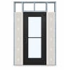 Wide Stile Commercial Aluminum Storefront Door and Frame, High Traffic & Abuse, Interior Metal Stud Wall, 48" x 84" Left Hand, 1/4" Tempered Clear Glass, Dark Bronze Anodized - Image 1 of 0