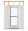 Wide Stile Commercial Aluminum Storefront Door and Frame, High Traffic & Abuse, Interior Wood Stud Wall, 42" x 96" Right Hand, 1" Low-E Glass, Clear Anodized - Image 1 of 0