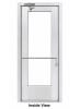 Wide Stile Commercial Aluminum Storefront Door and Frame, High Traffic & Abuse, Interior Wood Stud Wall, 48" x 96" Left Hand, 1/4" Tempered Clear Glass, Clear Anodized - Image 3 of 0