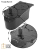 Rixson 18 Offset Hung Right Hand Floor Closer With Triangle Shaft Spindle, 180 Degree Swing Open, Single Acting, Remanufactured - Image 4 of 0