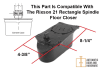 Rixson Bottom Arm Assembly With Shims and Centering Screw, Dark Bronze Finish For Rixson 21 Floor Closer - Image 3 of 0