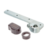 Rixson Left Hand 3/4 in. Offset Bottom Arm Assembly, Aluminum Finish For Rixson 25 Triangle Spindle Floor Closer - Image 2 of 0
