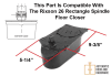 Rixson Bottom Arm Assembly With Shims and Centering Screw, Dark Bronze Finish For Rixson 26 Floor Closer - Image 3 of 0