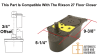 Rixson 3/4 in. Offset Top Pivot Assembly, Dark Bronze Finish For Rixson 27 Floor Closer - Image 3 of 0