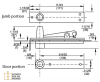 Rixson Top Walking Beam Pivot Assembly, Aluminum Finish For Rixson 30 Floor Closer - Image 2 of 0
