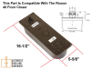 Rixson Bottom Arm Assembly With Shims and Centering Screw, Dark Bronze Finish For Rixson 40 Floor Closer - Image 3 of 0